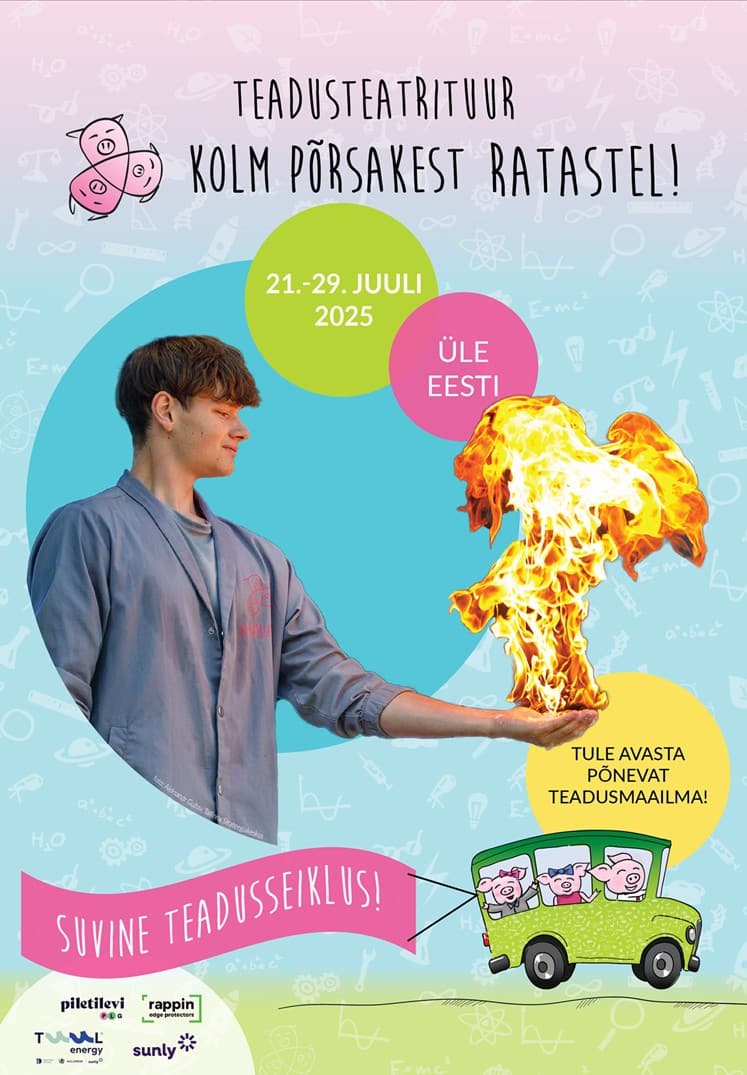 Kolm Põrsakest ratastel: suvine teadusseiklus