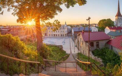 Rakvere Pikk tänav 22 puhkeala ja Porganditrepp